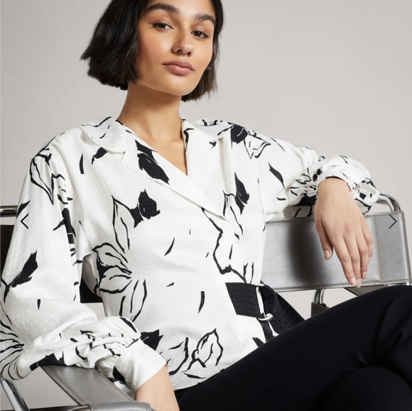 Ted Baker Tops - Ted Baker Womenswear Collection Edith Integral Wrap Detail Top With Belt